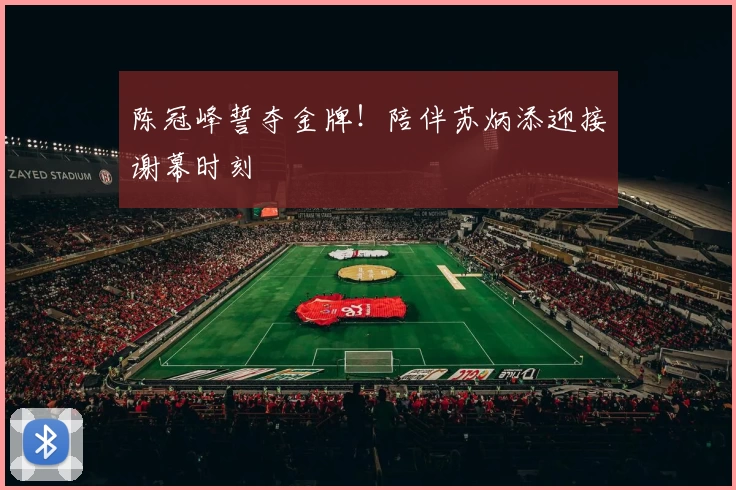 陈冠峰誓夺金牌！陪伴苏炳添迎接谢幕时刻